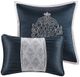 Olliix by Madison Park 8 Piece Navy Queen Odette Jacquard Comforter Set-3