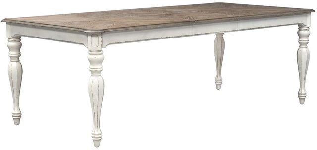 Liberty Furniture Magnolia Manor 7-Piece Antique White/Weathered Bark Optional Rectangular Dining Table Set-2