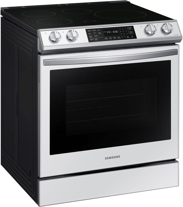 Samsung 30" White Glass Slide In Induction Range-2