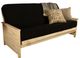 Kodiak Furniture Lexington Canton Black/Weathered White Full Futon with Mattress-0