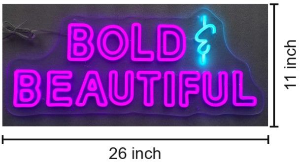 Classy Living Enlightened Bold and Beautiful Neon Sign-2