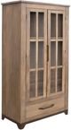 International Furniture Direct Natural Parota Brown Cabinet-0
