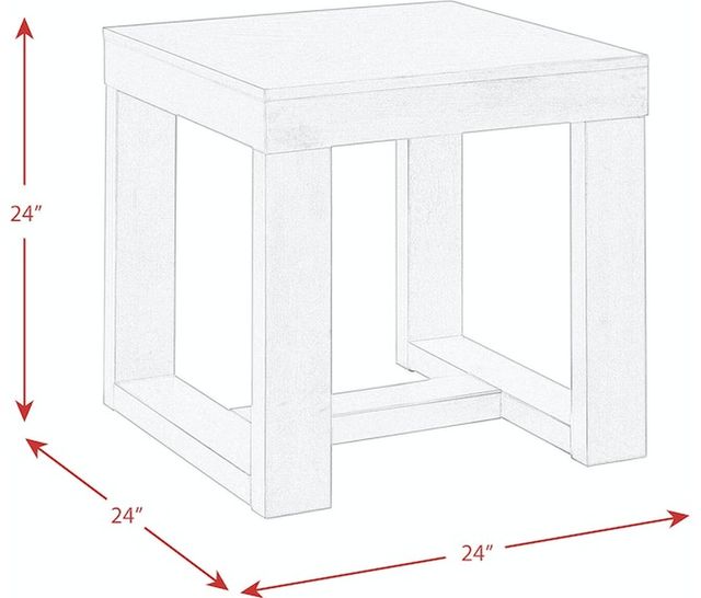 Elements International Hardy 3-Piece Cherry Occasional Table Set-2