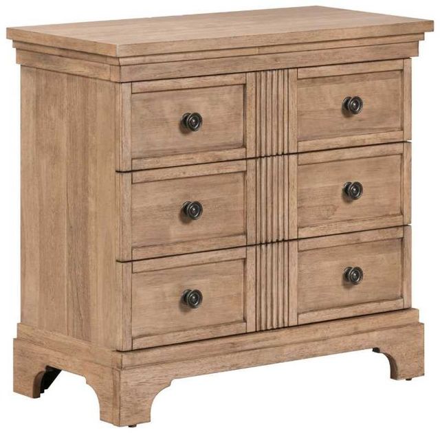 Liberty Furniture Haven Hills Camel Beige Chest with Charging Station-0