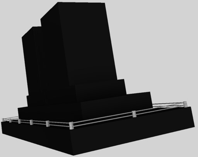Vent-A-Hood® 66" Black Contemporary Island Range Hood-3
