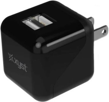 Xyst 2.4 Amp Dual USB Wall Charger (Black)-0