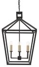 Currey & Company Denison Molé Black Rectangular Lantern-1