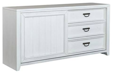 Liberty Furniture Allyson Park Wirebrushed White Twin Loft Bed-3