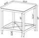 Coaster® Lindley 2-Piece Tempered Glass Top Occasional Table with Chrome Base Set-5