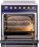 Ilve® Nostalgie II Series 30" Blue Pro Style Induction Range-2