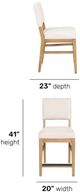 Flexsteel® Millwork 2-Piece Beige/Umber Counter Chair Set-2