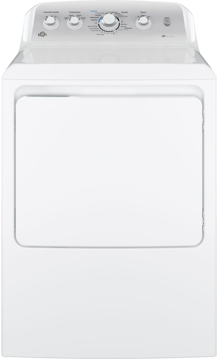 GE® 7.2 Cu. Ft. White Electric Dryer