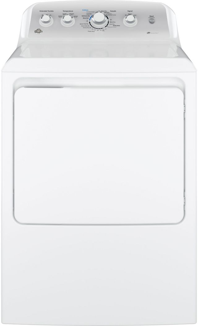 GE® 7.2 Cu. Ft. White Electric Dryer-0
