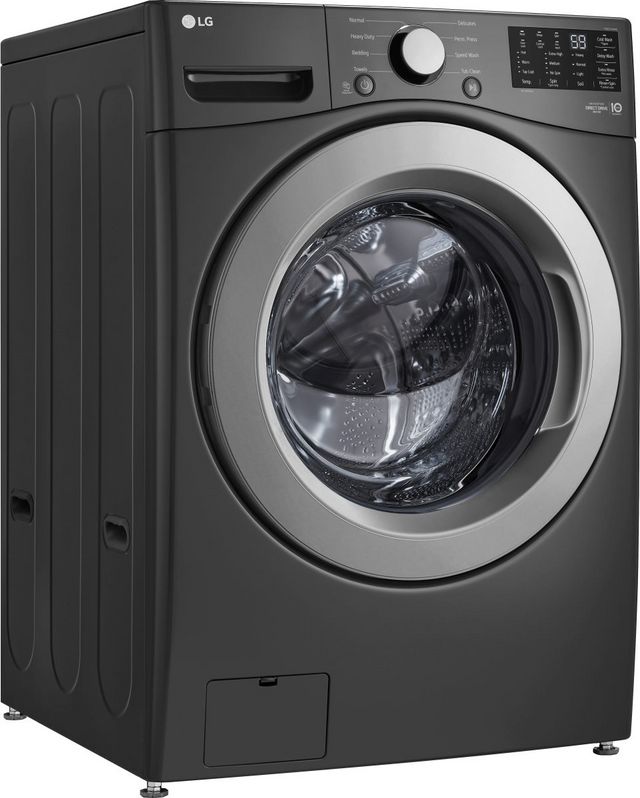 LG Middle Black Front Load Laundry Pair-4