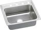 Elkay Lustertone® Classic Lustrous Satin 22" x 19-1/2" x 4" 4-Hole Single Bowl Drop-In ADA Sink-0