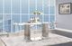 ACME Furniture Cyrene Glass Top Dining Table with Stainless Steel Base-4