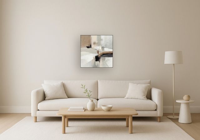 Classy Living Contemplative Earthy Abstraction II Wall Art-1