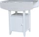 John Thomas Furniture® Hampton Chalk 36" Drop Leaf Bistro Dining Table with White Base-2