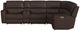 Flexsteel® Henry 6-Piece Burnt Umber Curved Power Reclining Sectional-4