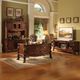 ACME Furniture Dresden Cherry Oak Executive Computer Desk with Hutch-1