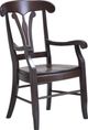 Urban Collections by Yutzy Woodworking Empire Retreat White Oak Provence Arm Dining Chair-0
