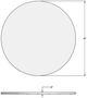 Amisco Customizable Gemma 48" Round Pub Table with 1.06" Solid Birch Top-1