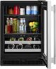 KitchenAid® 24" 4.8 Cu. Ft. Black/Stainless Steel Beverage Center -1