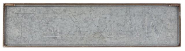 Deco Marche Gray Sign Wall Decor-2