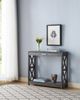 Brassex Inc. Distressed Grey Console Table-1