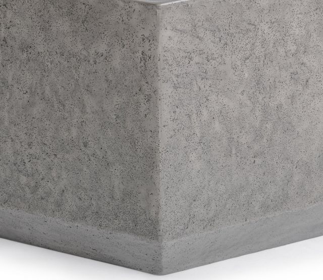 Classic Home Morse Dark Gray Concrete Outdoor Coffee Table-3