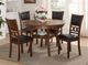 New Classic® Home Furnishings Gia 5-Piece Brown Round Dining Table Set-1