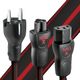 AudioQuest® NRG-X3/i Set of 5 Red 12" US C13 Power Cable-2