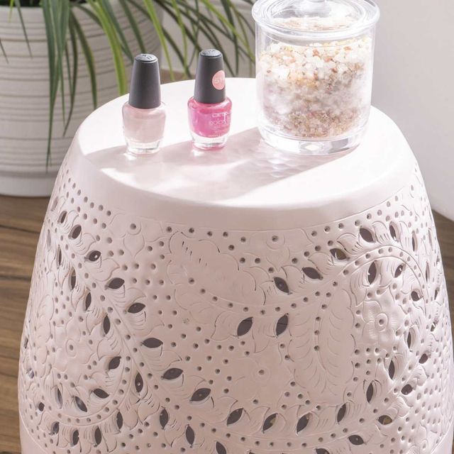 Powell® Safiya Light Pink Side Table-2