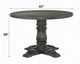 ACME Furniture Leventis Weathered Gray Round Dining Table-2