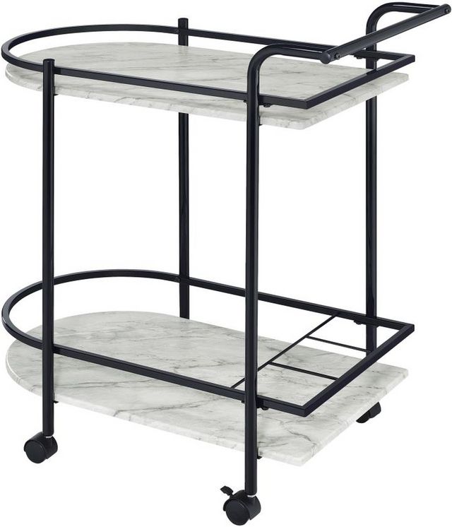 Coaster® Desiree Black Rack Bar Cart-2