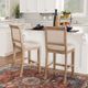 Linon Emmy Natural Upholstered Counter Stool-1