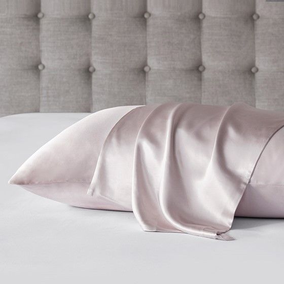 Olliix by Madison Park Silk 100% Pink Standard Mulberry Single Pillow Case-3