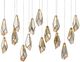 Currey & Company Glace Multi-Drop Painted Silver Pendant Lighting-0