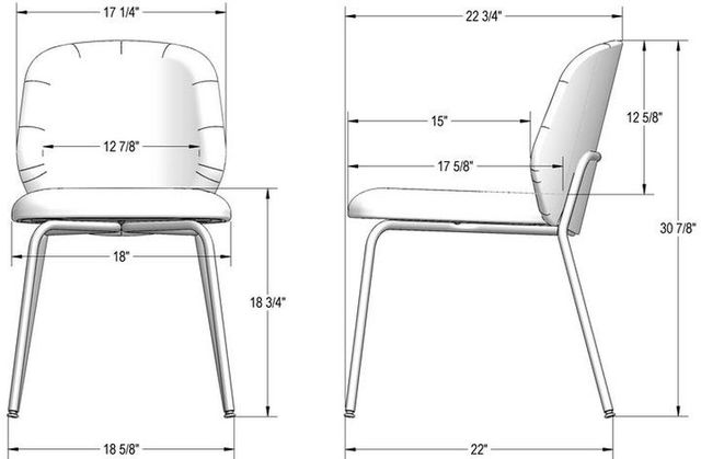 Amisco Customizable Jade Dining Side Chair-3