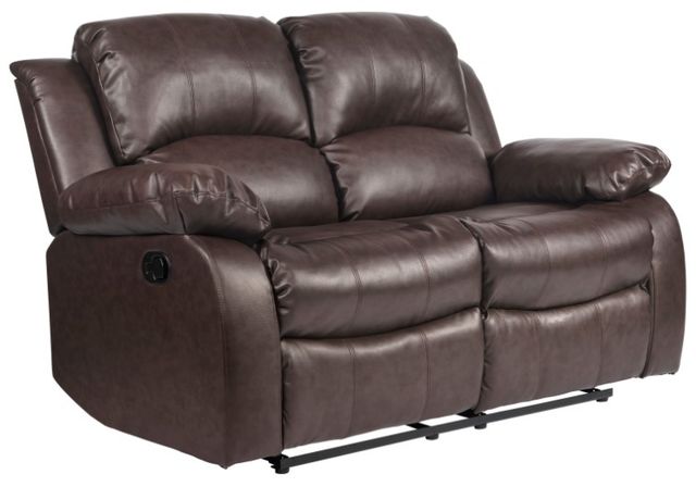 Homelegance® Cranley Brown Double Manual Reclining Loveseat-0