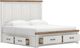 Signature Design by Ashley® Savonport Brown/White King Panel Storage Bed with Two Drawer-3