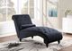 Nationwide Furniture Distributors Black Lounge Chaise with Pillow-1
