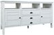 Jofran Inc. Artisan's Craft Distressed Weathered White 60" Media Console-0