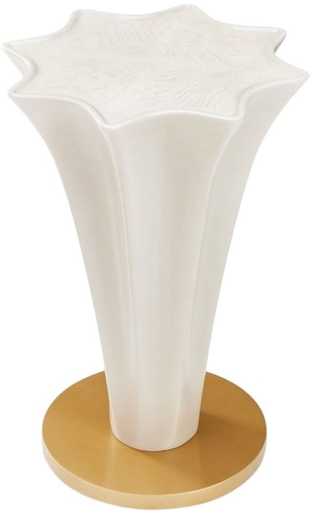 Michael Amini® La Terrazza Silver Mist Chairside Table-1