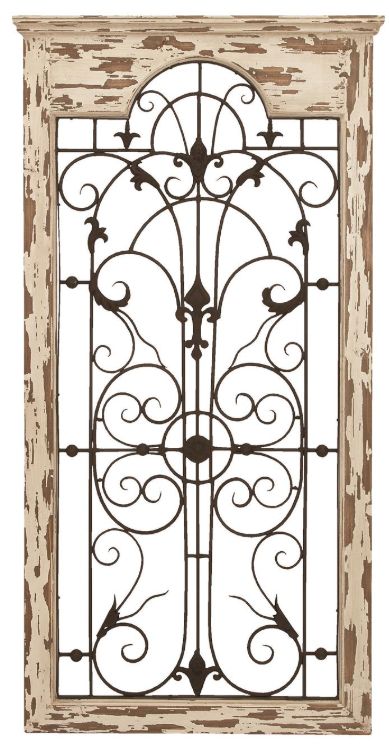 Deco Marche Scroll Window Wall Art Panel-0