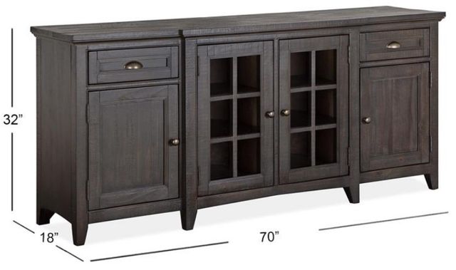 Magnussen Home® Westley Falls Graphite 70" Console-2