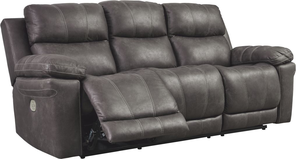 Ashley power reclining sofa with power headrest sale