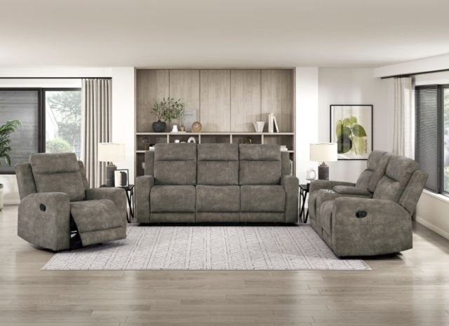 Homelegance® Muncie Brown Manual Recliner-1