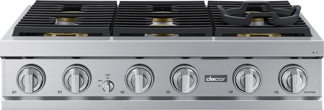 Dacor® Transitional 48" Silver Stainless Natural Gas Rangetop-1