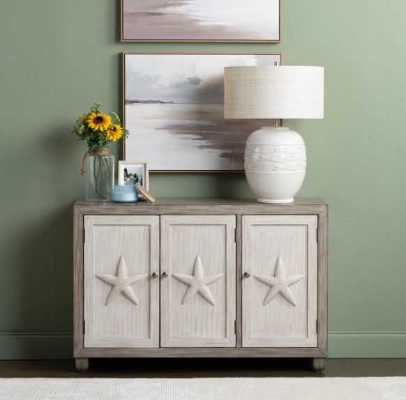 Crestview Collection Harbor Brown/White Sideboard-1